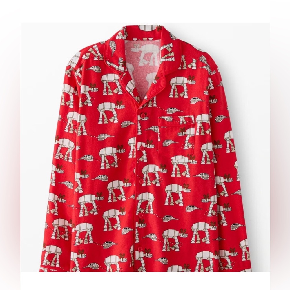 Hanna Andersson Red AT-AT Print Pajama Top - Picture 1 of 5